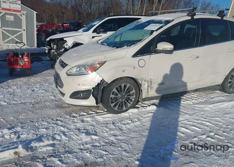 2017 Ford C-Max Energi Titanium из США, поврежденный, VIN 1FADP5FU3HL105930